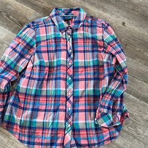 Talbots lighter weight button down shirt  hardly worn  great to layer